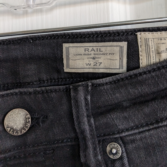 All Saints Black Skinny Jeans - Picture 3 of 12